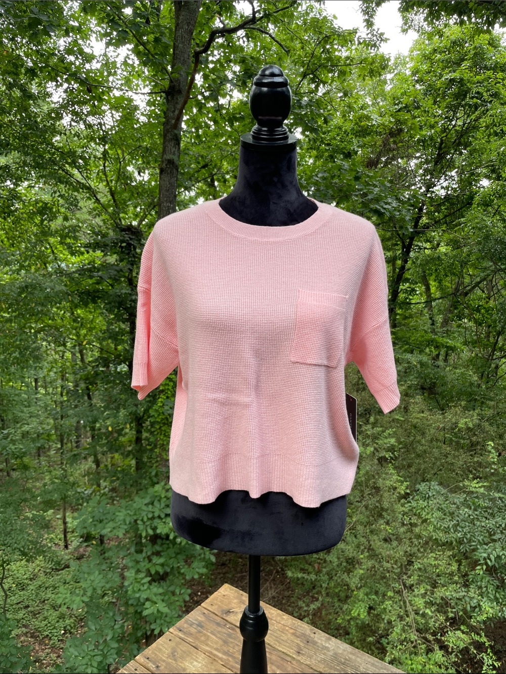NWT DREAMERS BY DoBUT MICROWAFFLEWEAVE SWEATER